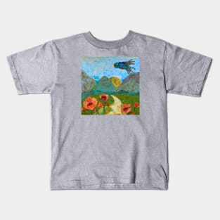 California Poppies Kids T-Shirt